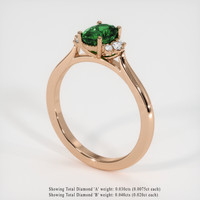 0.72 Ct. Gemstone Ring, 14K Rose Gold 2