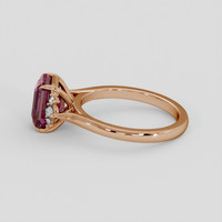 2.80 Ct. Red Garnet Ring, 14K Rose Gold 4