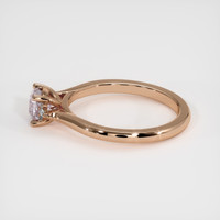 0.63 Ct. Purplish Pink Sapphire Ring, 14K Rose Gold 4