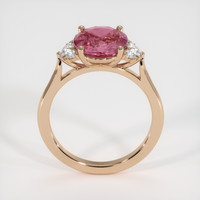 3.06 Ct. Padparadscha Sapphire Ring, 18K Rose Gold 3