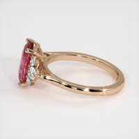 3.06 Ct. Padparadscha Sapphire Ring, 18K Rose Gold 4