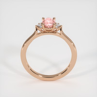 1.12 Ct. Padparadscha Sapphire Ring, 18K Rose Gold 3