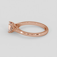 0.95 Ct. Padparadscha Sapphire Ring, 18K Rose Gold 4