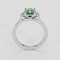 1.17 Ct. Green Sapphire Ring, Silver 3