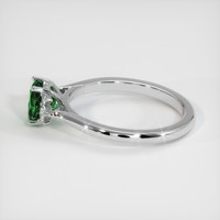 0.72 Ct. Green Chrome Tourmaline Ring, 10K White Gold 4