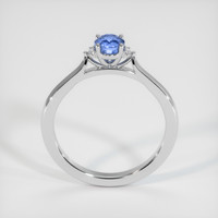 0.59 Ct. Blue Sapphire Ring, 10K White Gold 3