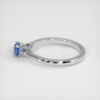 0.59 Ct. Blue Sapphire Ring, 10K White Gold 4