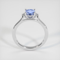 1.05 Ct. Blue Sapphire Ring, 10K White Gold 3