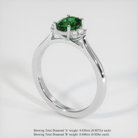 0.72 Ct. Gemstone Ring, 14K White Gold 2