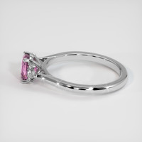 1.41 Ct. Pink Sapphire Ring, 14K White Gold 4