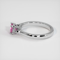 0.56 Ct. Sapphire Ring, 14K White Gold 4