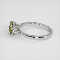 1.65 Ct. Bi Color Sapphire Ring, 14K White Gold 4