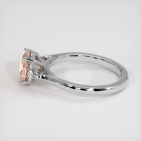1.77 Ct. Padparadscha Sapphire Ring, 14K White Gold 4