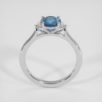 1.18 Ct. Blue Sapphire Ring, 14K White Gold 3