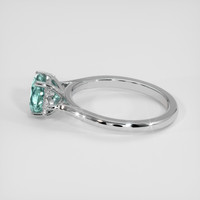 1.88 Ct. Greenish Blue Sapphire Ring, 14K White Gold 4