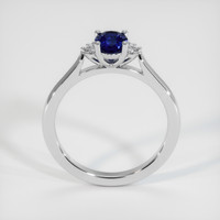 0.58 Ct. Blue Sapphire Ring, 14K White Gold 3