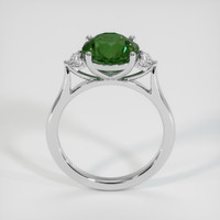 3.03 Ct. Bluish Green Sapphire Ring, 14K White Gold 3