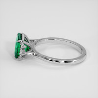 2.02 Ct. Emerald Ring, 18K White Gold 4