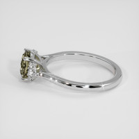 1.65 Ct. Bi Color Sapphire Ring, 18K White Gold 4