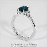 2.54 Ct. Sapphire Ring, 18K White Gold 2