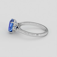 2.73 Ct. Blue Sapphire Ring, 18K White Gold 4