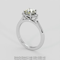 1.96 Ct. Bi Color Sapphire Ring, 18K White Gold 2