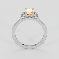 1.20 Ct. Padparadscha Sapphire Ring, 18K White Gold 3