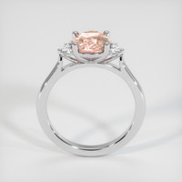 1.58 Ct. Padparadscha Sapphire Ring, 18K White Gold 3