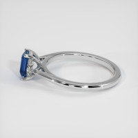 0.66 Ct. Sapphire Ring, 18K White Gold 4