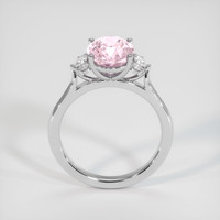 3.05 Ct. Pink Sapphire Ring, 18K White Gold 3