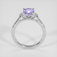 1.34 Ct. Purple Sapphire Ring, 18K White Gold 3
