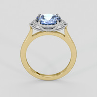 2.51 Ct. Blue Sapphire Ring, 14K White & Yellow 3
