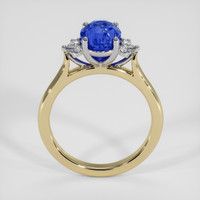 1.92 Ct. Blue Sapphire Ring, 18K White & Yellow 3