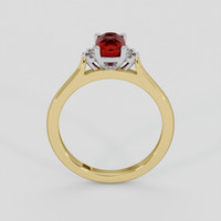 1.01 Ct. Ruby Ring, 18K White & Yellow 3