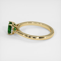 0.72 Ct. Green Chrome Tourmaline Ring, 10K Yellow Gold 4