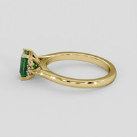 0.98 Ct. Green Tourmaline Ring, 10K Yellow Gold 4