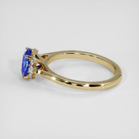 1.14 Ct. Blue Sapphire Ring, 10K Yellow Gold 4