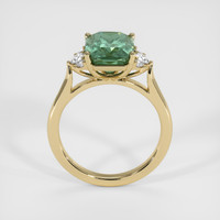 5.15 Ct. Green Sapphire Ring, 10K Yellow Gold 3