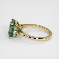 5.15 Ct. Green Sapphire Ring, 10K Yellow Gold 4