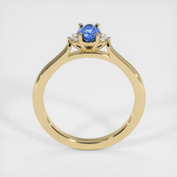 0.58 Ct. Blue Sapphire Ring, 10K Yellow Gold 3