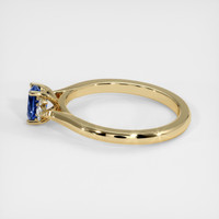 0.58 Ct. Blue Sapphire Ring, 10K Yellow Gold 4