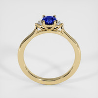 0.55 Ct. Blue Sapphire Ring, 10K Yellow Gold 3