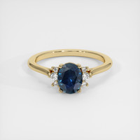 1.72 Ct. Sapphire Ring, 14K Yellow Gold 1