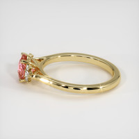 1.03 Ct. Padparadscha Sapphire Ring, 14K Yellow Gold 4