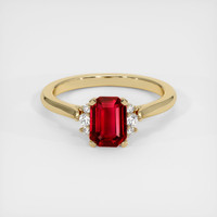 1.46 Ct. Ruby Ring, 14K Yellow Gold 1