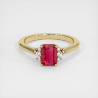 1.32 Ct. Ruby Ring, 14K Yellow Gold 1