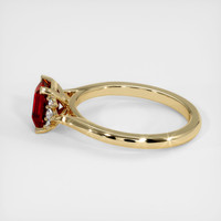 1.16 Ct. Ruby Ring, 14K Yellow Gold 4