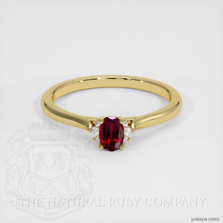 Cheap Ruby Rings Ruby Ring 0.44 Ct. 14K Yellow Gold | The Natural Ruby Company