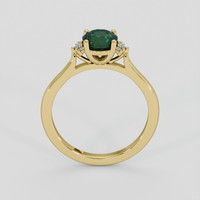 1.23 Ct. Green Sapphire Ring, 14K Yellow Gold 3