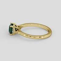 1.23 Ct. Green Sapphire Ring, 14K Yellow Gold 4
